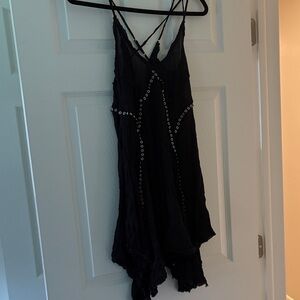 Free People Black Mini Dress